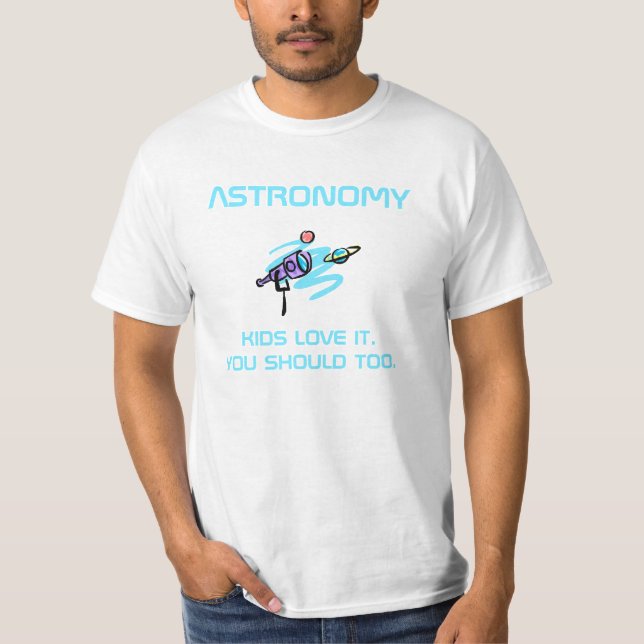 Astronomiför barnutslagsplats t-shirt (Framsida)
