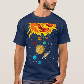 Astronomiplaneter för rymdvetenskap Universe astro T Shirt