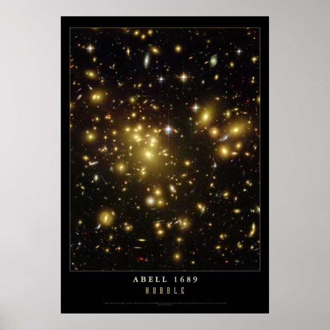 AstronomiPoster i galaxier 1689 Poster (Framsidan)