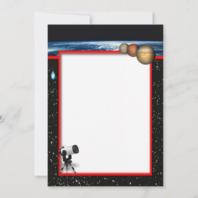 Astronomisk inbjudan (Framsida)