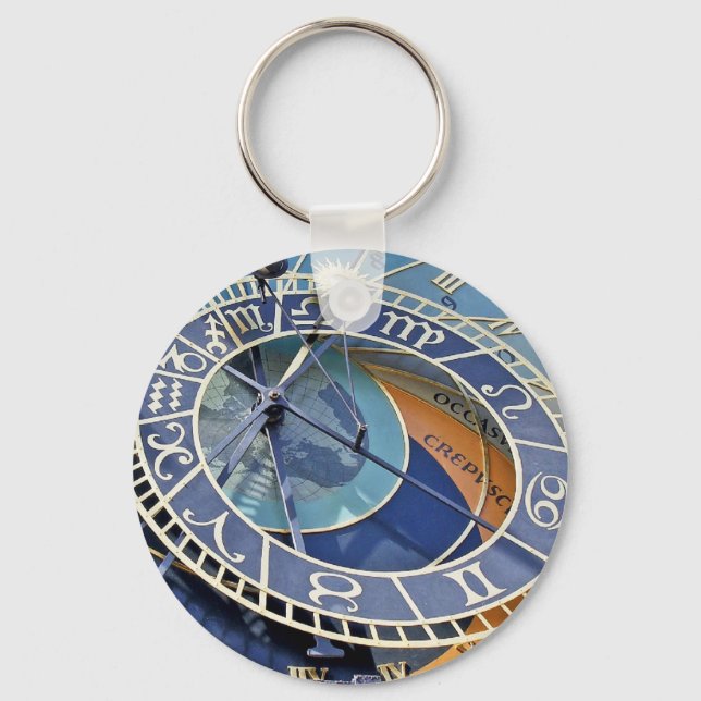 Astronomisk klocka, gammal stad, Prag Nyckelring (Framsida)