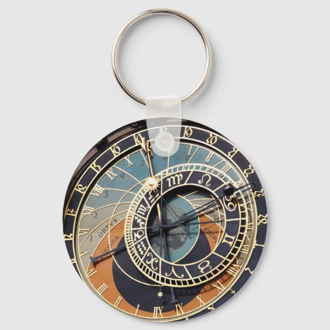 Astronomisk klocka i Prag Nyckelring (Framsida)