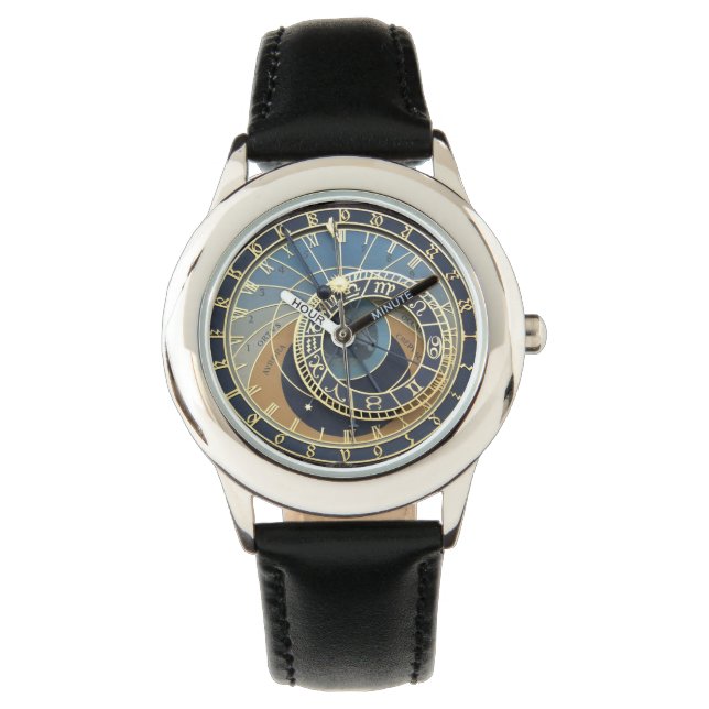 Astronomisk klocka-Prag Orlog Armbandsur (Framsida)