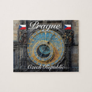 Astronomisk klocka Prag Orlog Tjeckien Pussel