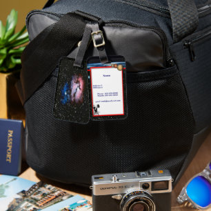 Astronomisk stopptagg bagagebricka