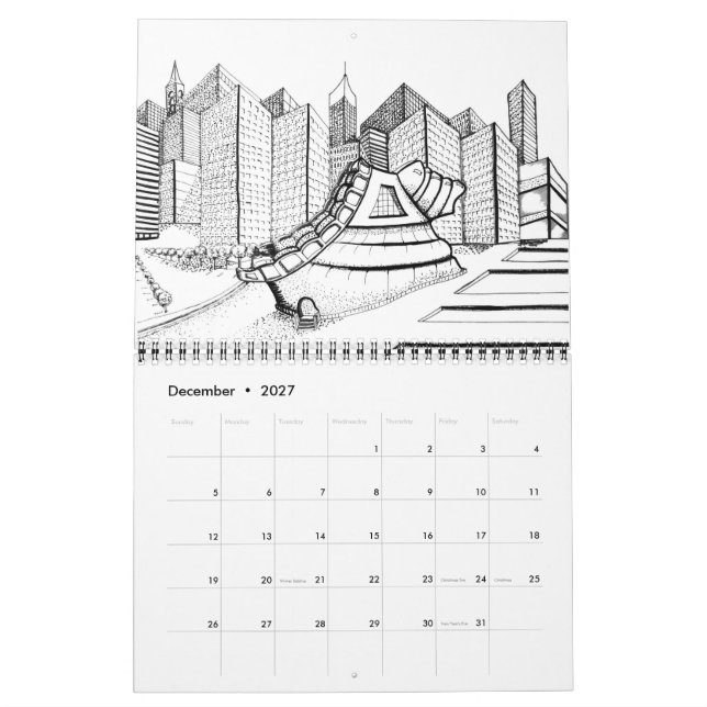 astronomiska drömmar kalender (Dec 2027)