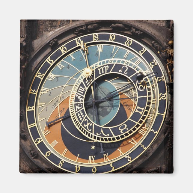 Astronomiska klockan i Prag Magnet (Framsidan)
