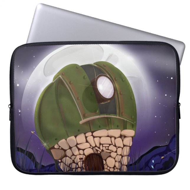Astronomiskt observatorium laptop sleeve (Framsidan)
