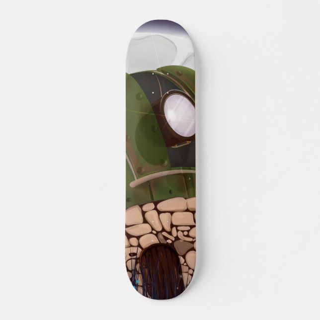 Astronomiskt observatorium skateboard bräda 19,5 cm (Framsida)