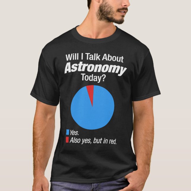 Astronomiutrymme besatt t shirt (Framsida)