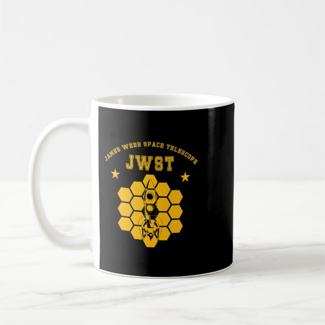 Astronomy Älskare James Webb Space Telescope JWST  Kaffemugg (Vänster)