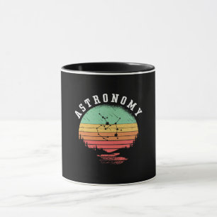 Astronomy Älskare Retro Space Stars Universe Plane Mugg