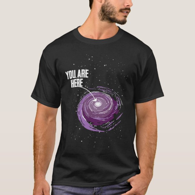 Astronomy Galaxy Moon Landing Planets Space Scienc T Shirt (Framsida)