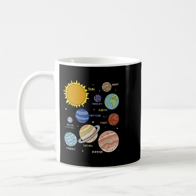 Astronomy Lover Planets Universe Astronomy Science Kaffemugg (Vänster)