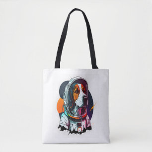 Astronout Hund Mascot 3 Tygkasse