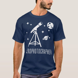 Astrophopher Telescope Astronomy T Shirt