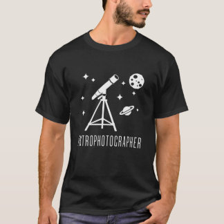 Astrophopher Telescope Astronomy T Shirt