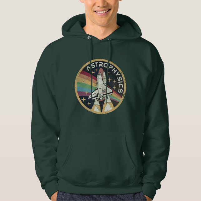 Astrophysics Vintage Emblem V02 Hoodie (Framsida)