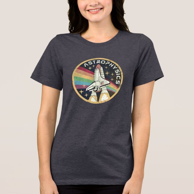Astrophysics Vintage Emblem V02 T Shirt (Framsida)