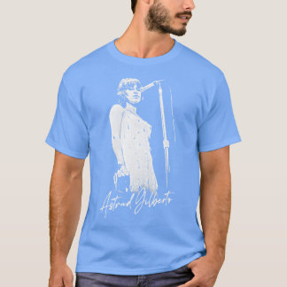 Astrud Gilberto Retro Original Fläkt Design T Shirt