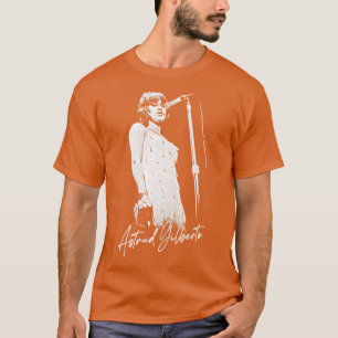 Astrud Gilberto Retro Original Fläkt Design T Shirt