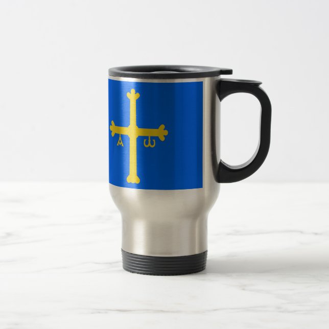 Asturias (Spanien) flagga Resemugg (Höger)