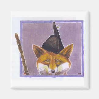 Asturien Fox Magnet Square