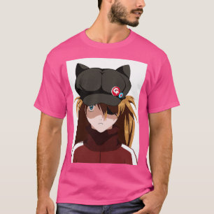 Asuka Black Hat Evangelion Q T Shirt