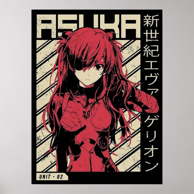 ASUKA EVANGELION POSTER (Framsidan)