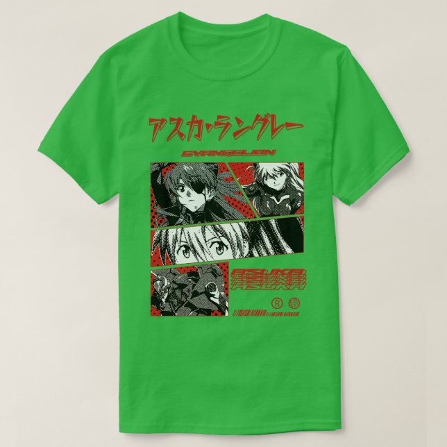 asuka evangelion t shirt (Design framsida)