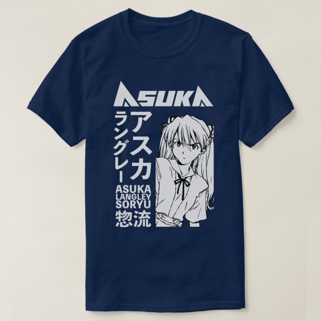 Asuka Langley Soryu 8 Aesthetic T Shirt (Design framsida)