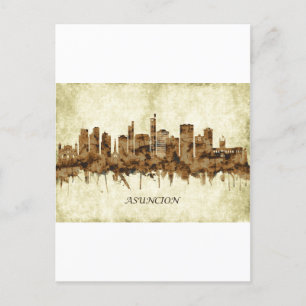 Asuncion Paraguay Cityscape Helg Vykort
