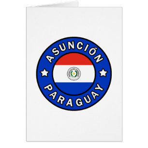 Asunción Paraguay Hälsningskort