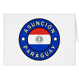 Asunción Paraguay Hälsningskort