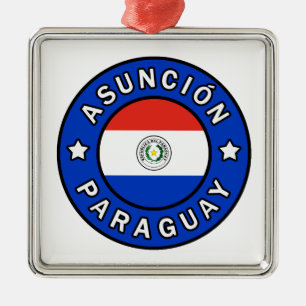 Asunción Paraguay Julgransprydnad Metall