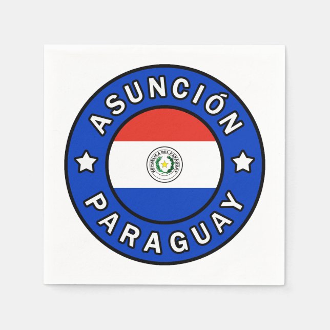 Asunción Paraguay Pappersservett (Framsidan)