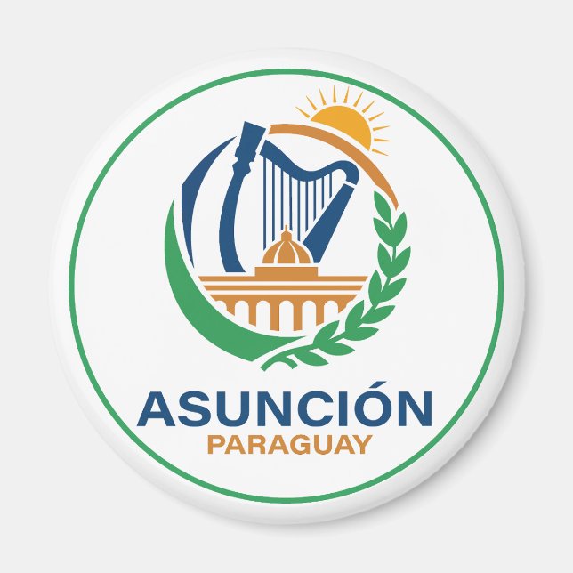 Asuncion Paraguay South America Magnet (Framsidan)