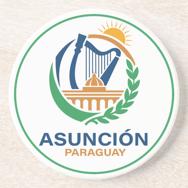 Asuncion Paraguay South America Underlägg (Framsidan)