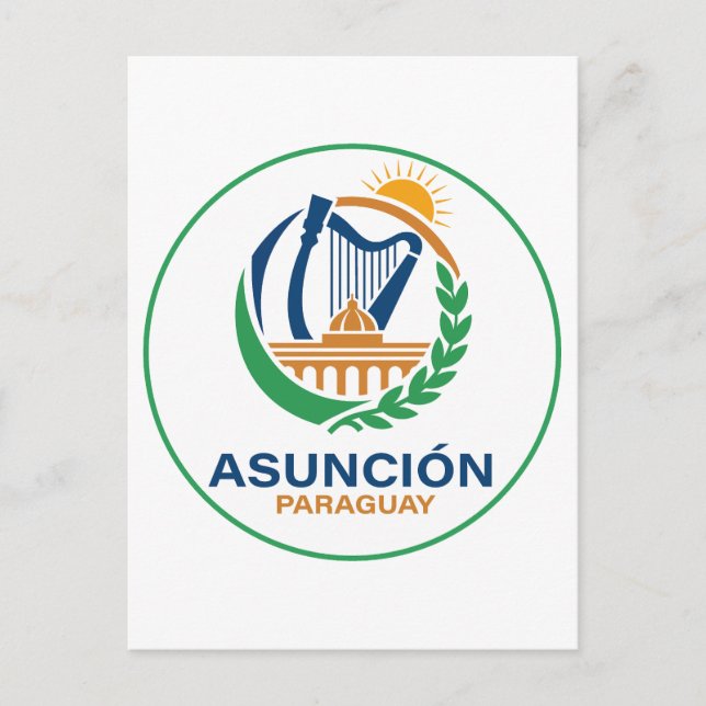 Asuncion Paraguay South America Vykort (Framsida)