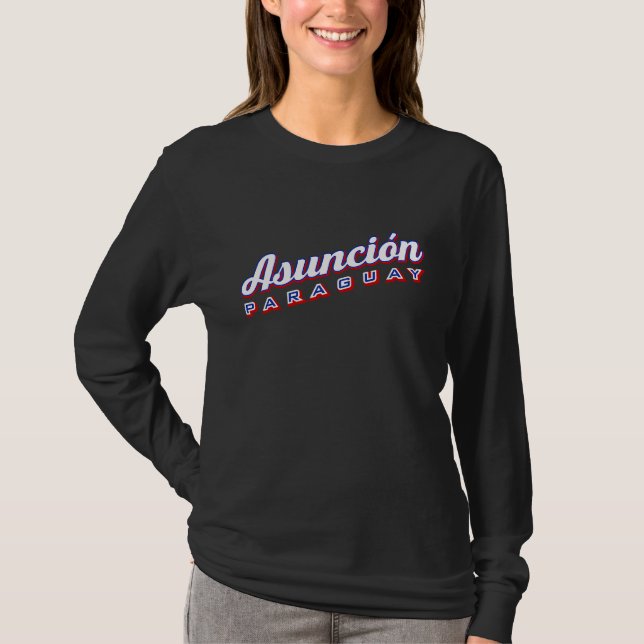 Asunción Paraguay T Shirt (Framsida)