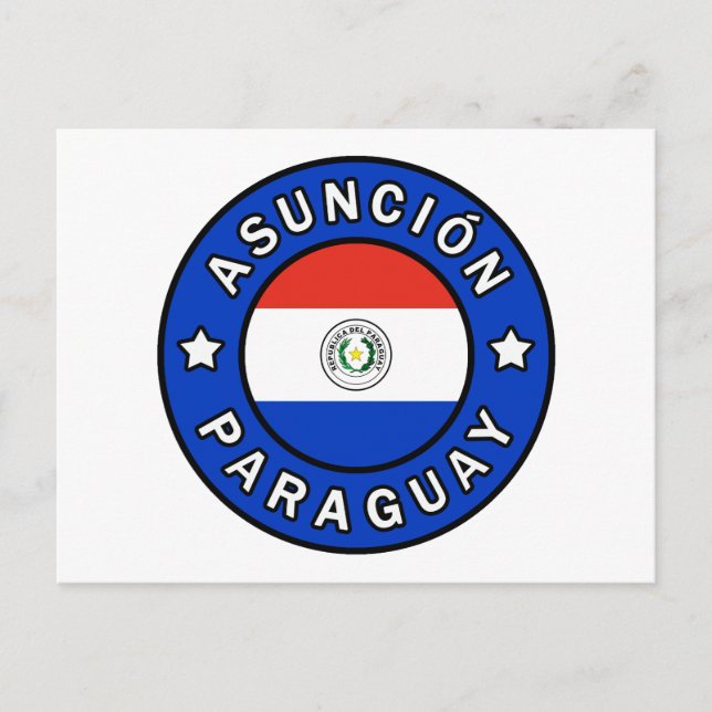 Asunción Paraguay Vykort (Framsida)