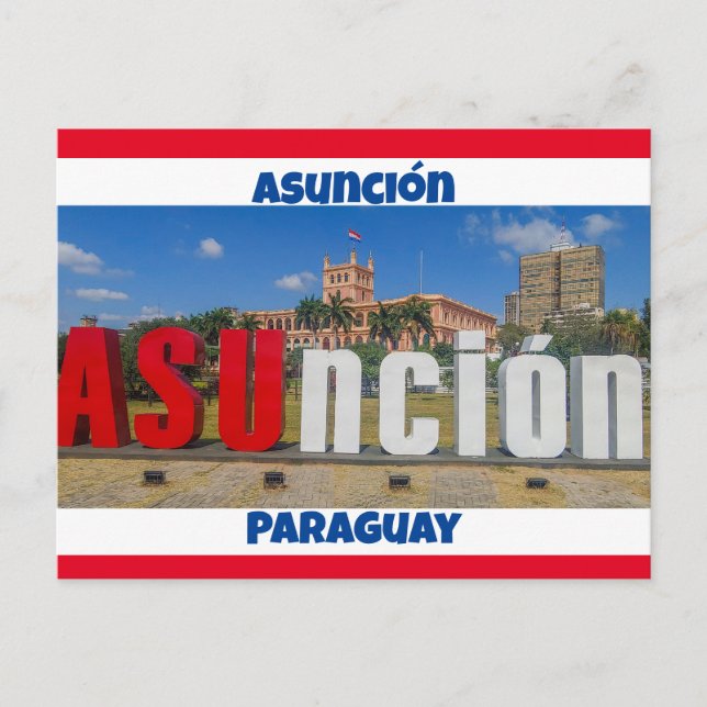 Asunción, Paraguay Vykort (Framsida)