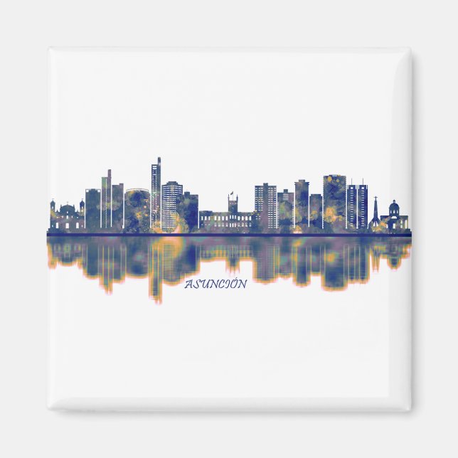 Asunción Skyline Magnet (Framsidan)