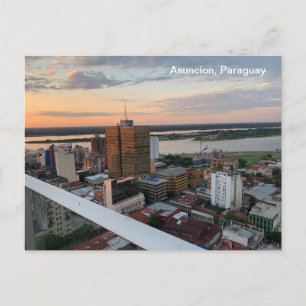 Asunción, vykort för Paraguay