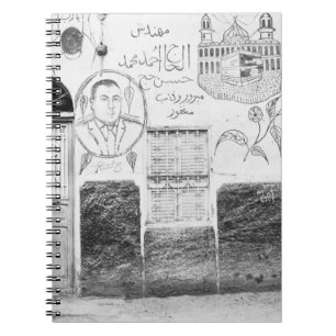 Aswan Egypten, Dekorerat hus Anteckningsbok