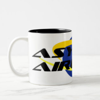 Asylflygbolagkaffekrus, stor Två-Tonad mugg