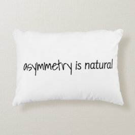 Asymmetri är naturlig accentkudde prydnadskudde