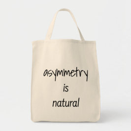 Asymmetri är naturlig Livsmedel-tote-bag Tygkasse