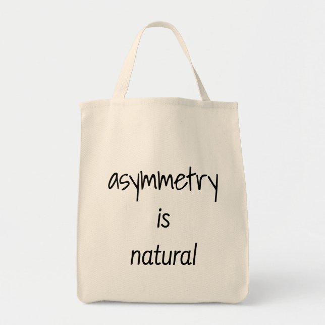 Asymmetri är naturlig Livsmedel-tote-bag Tygkasse (Framsidan)