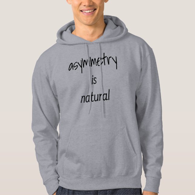 Asymmetri är naturlig Manar Basic Hoodie (Framsida)